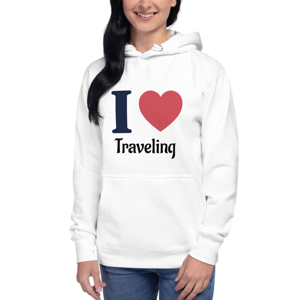 Unisex I Love Traveling Hoodie