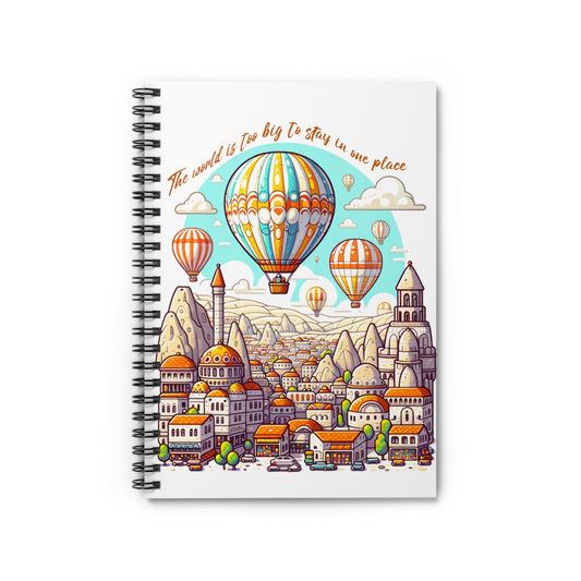 Travel Notebook - Ruled Line, Wanderlust Design