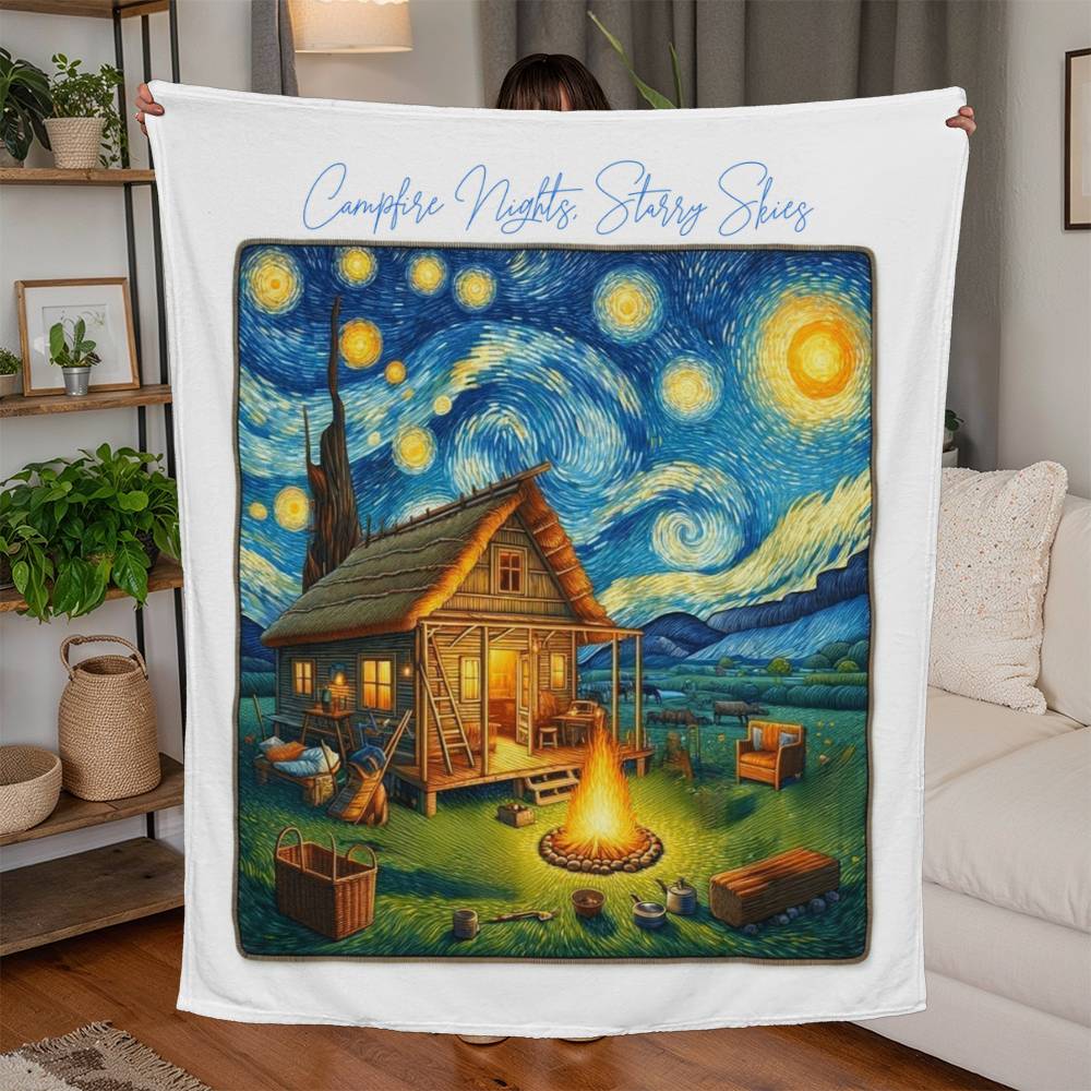 Starry Nights Camping Blanket